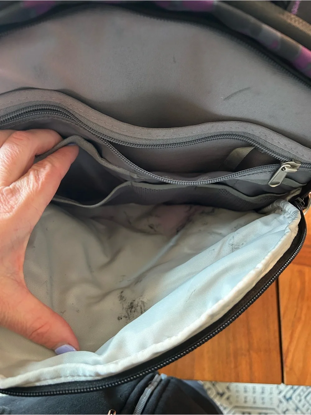 The North Face Black & Purple Leopard-Print Backpack - Picture 5 of 6